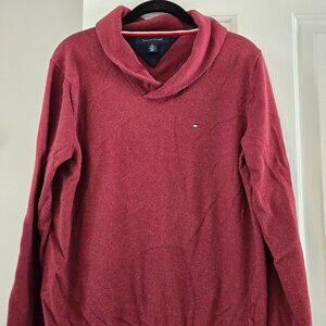 Mens Tommy Hilfiger Dark Red/Purple Medium Sweater